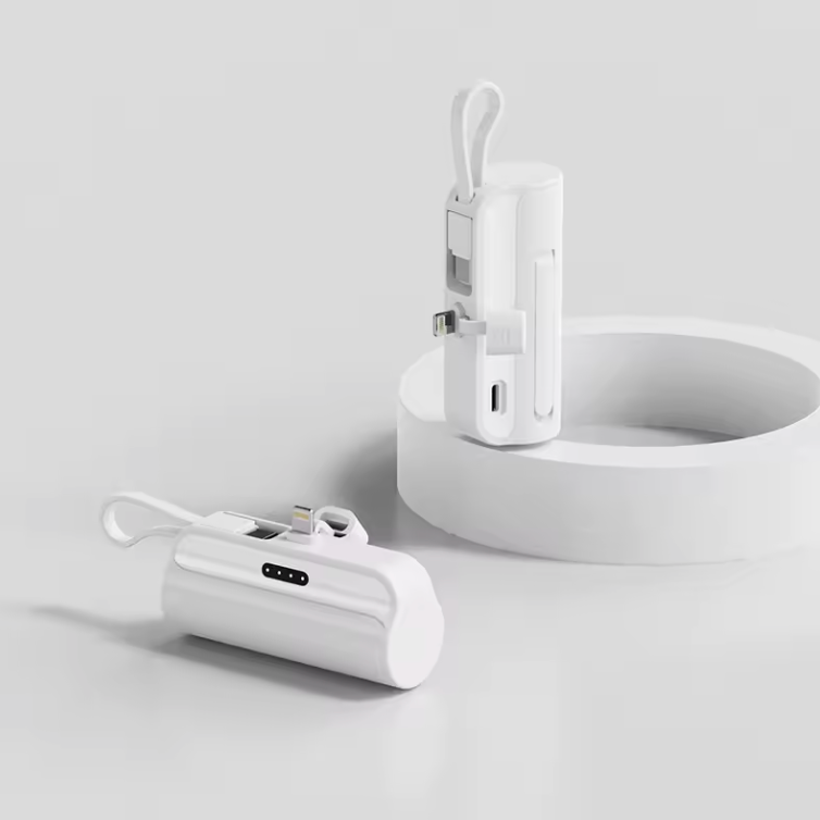 White Spark 8000mAh Power Bank